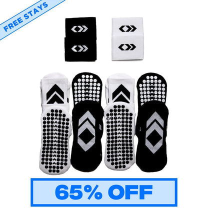 Stepzz Grip Socks for , , SKU:the - elite - pack - quadra - pack - 2 - free - stays, available at Stepzz